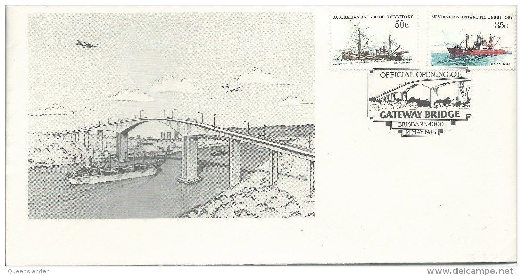 1986 Opening Of Gateway Bridge Brisbane 14 May 1986  Unaddressed Cover Value Buying - Marcophilie