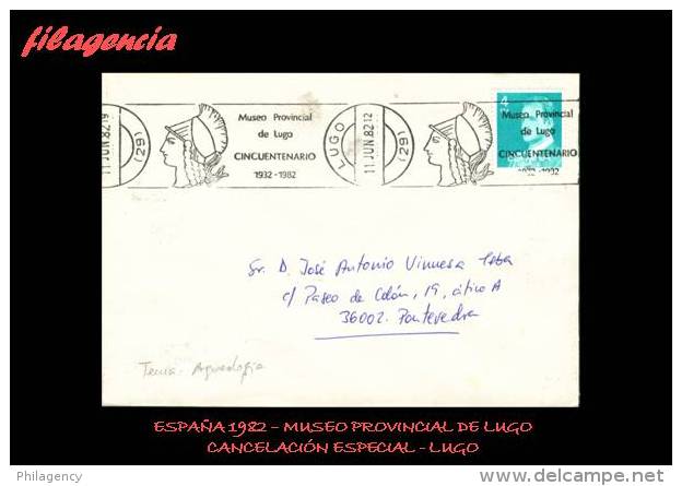 EUROPA. ESPAÑA. ENTEROS POSTALES. MATASELLO ESPECIAL 1982. MUSEO PROVINCIAL DE LUGO - 1931-....