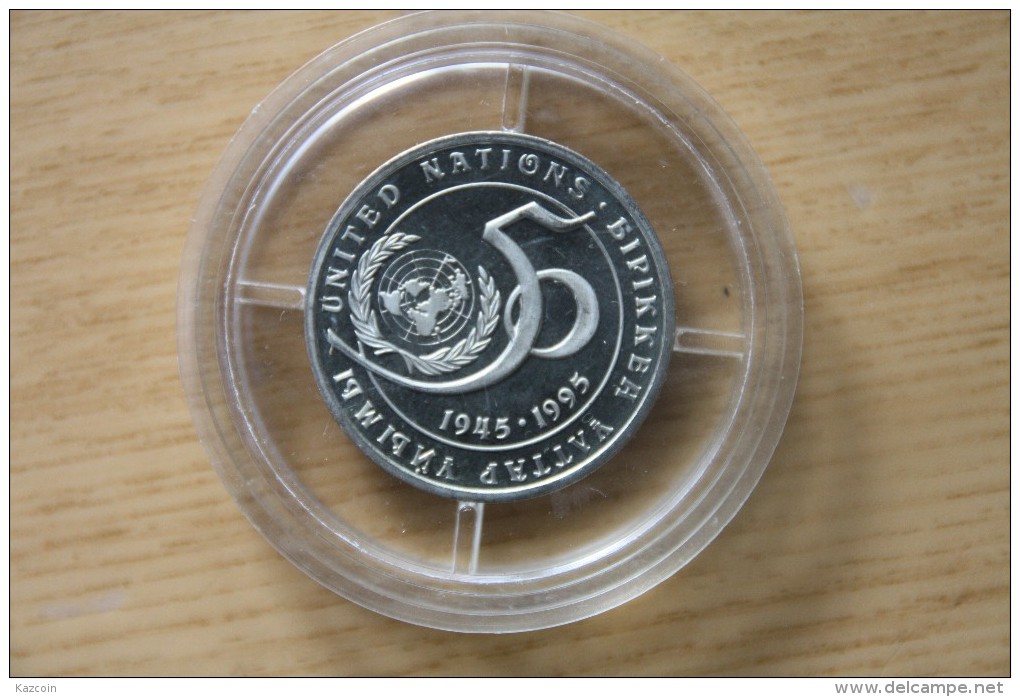 1995 Kazakhstan Kasachstan - 50th Anniversary Of The United Nations UN - Proof-like In Capsule - Kazachstan