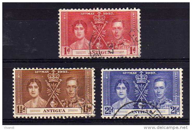 Antigua - 1937 - Coronation - Used - 1858-1960 Crown Colony