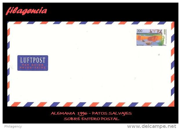 EUROPA. ALEMANIA. ENTEROS POSTALES. SOBRE ENTERO POSTAL 1996. PATOS SALVAJES - Enveloppes - Neuves