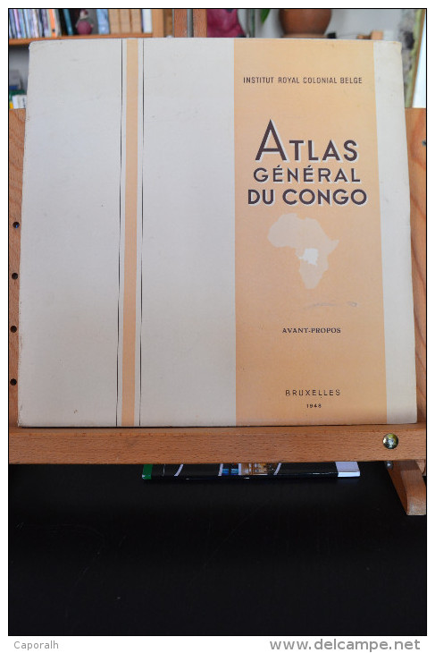Atlas Général Du Congo De 1948, Et Atlas De La Population De La Prov. Orientale Du Congo En 1962 - Cartes/Atlas