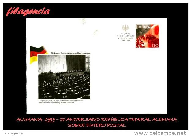 EUROPA. ALEMANIA. ENTEROS POSTALES. SOBRE ENTERO POSTAL 1999. 50 ANIVERSARIO DE LA REPÚBLICA FEDERAL ALEMANA - Covers - Mint