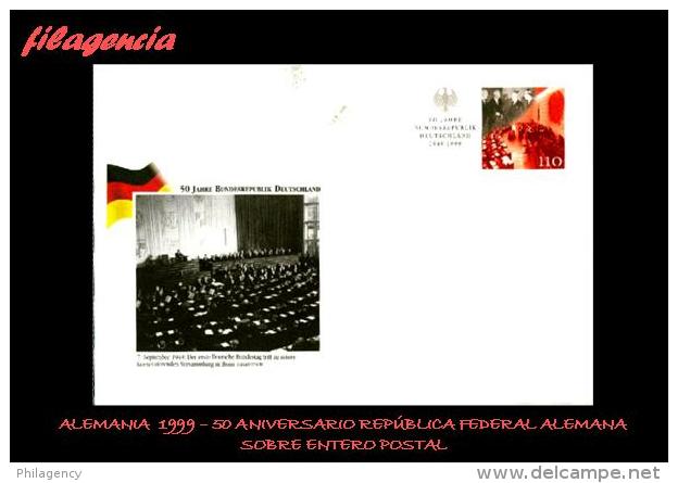 EUROPA. ALEMANIA. ENTEROS POSTALES. SOBRE ENTERO POSTAL 1999. 50 ANIVERSARIO DE LA REPÚBLICA FEDERAL ALEMANA - Briefomslagen - Ongebruikt