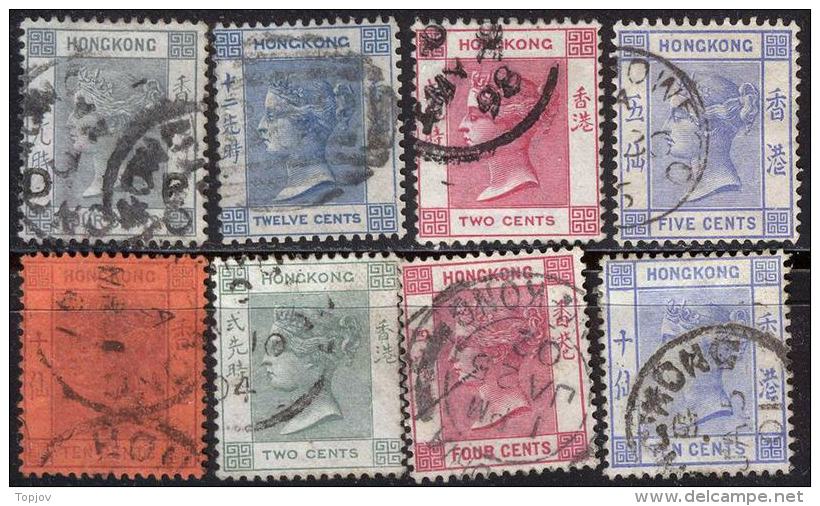 G.B. - HONG  KONG - CHINA - LOT  Q. VICTORIA - Used - GOOD - Oblitérés