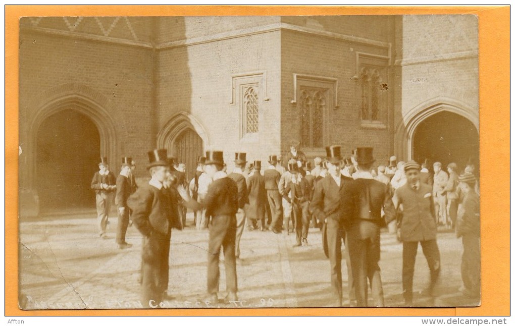 Eton College 1905 Real Photo Postcard - Windsor