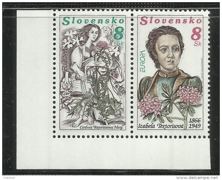 SLOVAKIA SLOVACCHIA SLOVENSKO 1996 EUROPA CEPT MNH - Nuevos