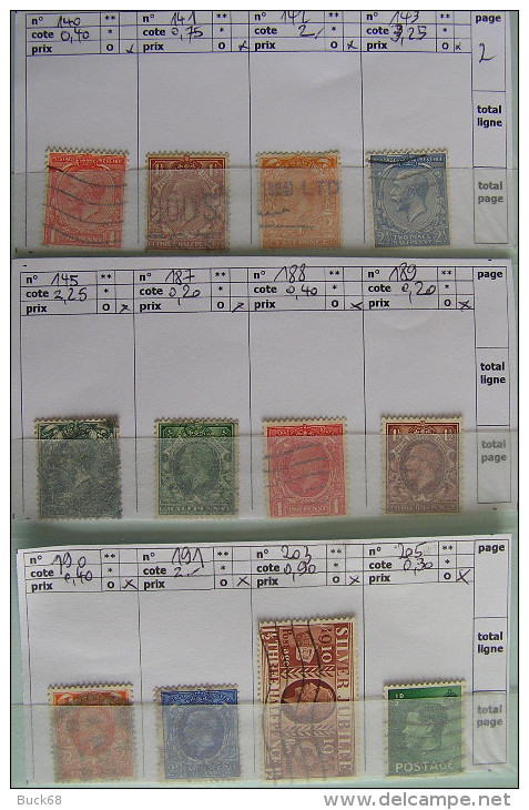 GRANDE-BRETAGNE UNITED KINGDOM Man Jersey Lot 236 Timbres (o)/** CV 207 € à < 8% - Sammlungen