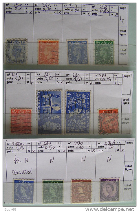 GRANDE-BRETAGNE UNITED KINGDOM Man Jersey Lot 236 Timbres (o)/** CV 207 € à < 8% - Sammlungen