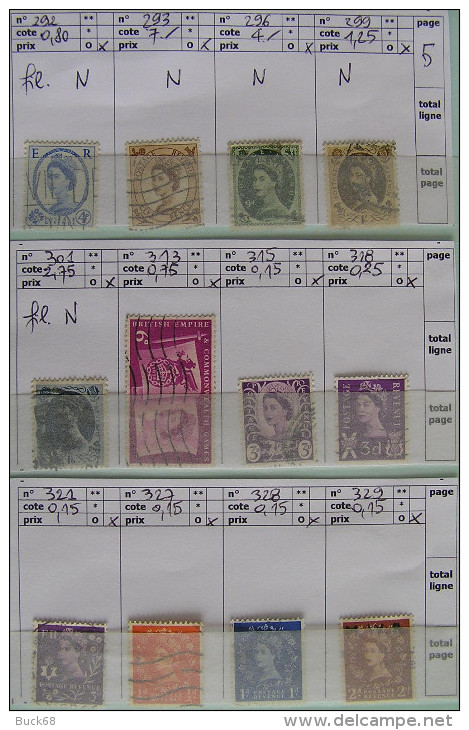 GRANDE-BRETAGNE UNITED KINGDOM Man Jersey Lot 236 Timbres (o)/** CV 207 € à < 8% - Collections