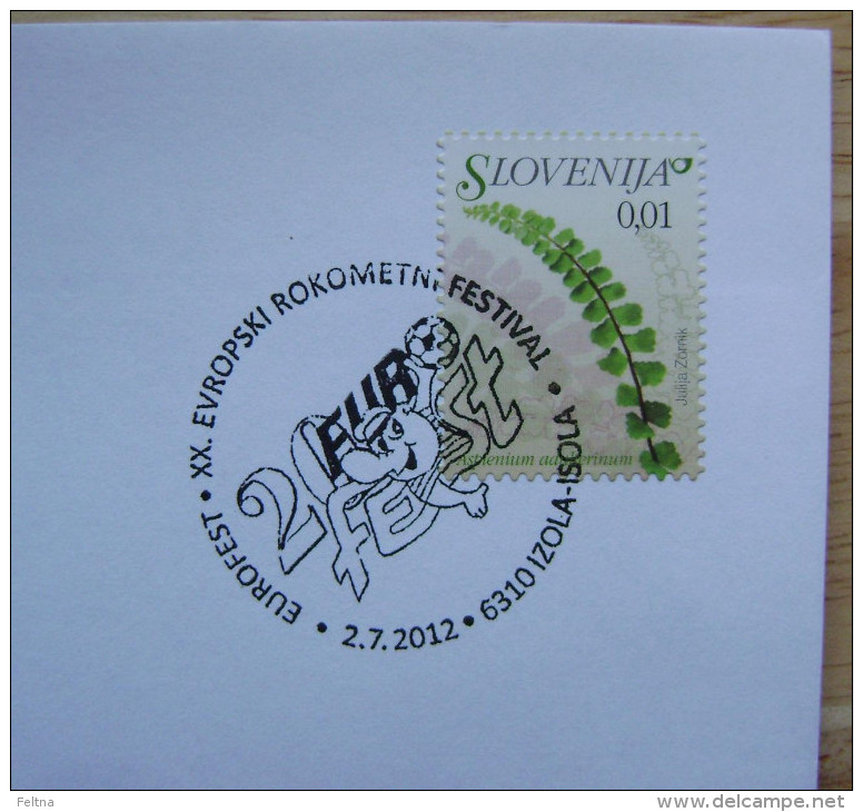 2012 SLOVENIA CANCELLATION ON COVER 20. EUROPEAN HANDBALL FESTIVAL - Handball