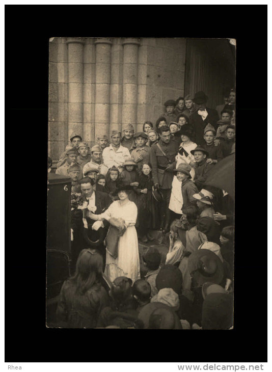 29 - CHATEAULIN - Carte Photo - Mariage De René Guillou Et Marie Quefféléan - 1923 - Châteaulin