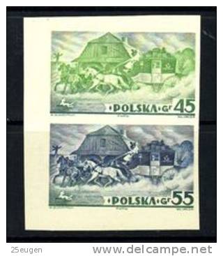 POLAND 1938 MICHEL NO: 327B-328B Pair MNH - Neufs