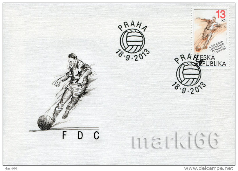 Czech Republic - 2013 - Centenary Since Birth Of Legendary Soccer Player Josef Bican - FDC (first Day Cover) - FDC