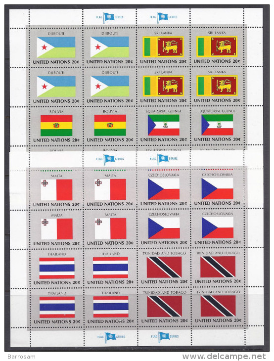 UnitedNations1981: Yvert341-56mnh** Sheetlets Catalogue Value 58Euros($79) - Blocs-feuillets