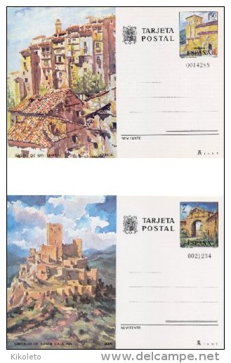 ESPAÑA TARJETA ENTERO POSTAL - 1975 111/112 EXPOSICION MUNDIAL - 1931-....