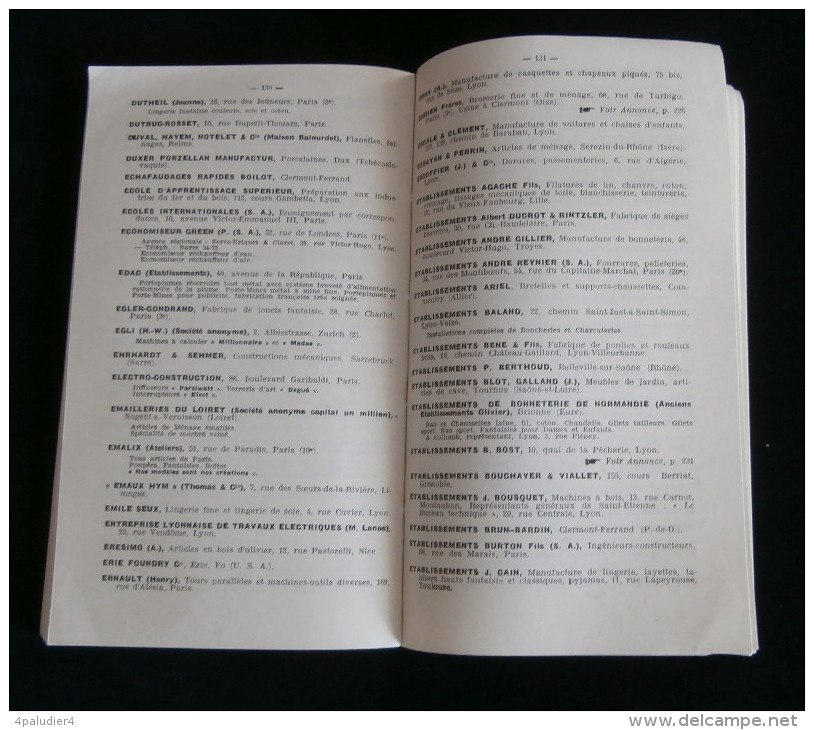 ( Rhône )      FOIRE DE LYON 1925 GUIDE DE L'ACHETEUR  ( Catalogue Officiel) Gougenheim Frères - Rhône-Alpes