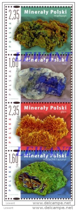 2013.09.20 Minerals Polish - Salt, Malachite And Azurite, Marcasite, Gypsum ** - Ungebraucht