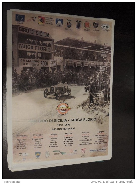 X MEMORABILIA SPORTS AUTO MANIFESTO ORIGINALE 70x100 GIRO DI SICILIA  TARGA FLORIO 2006 - Automovilismo - F1