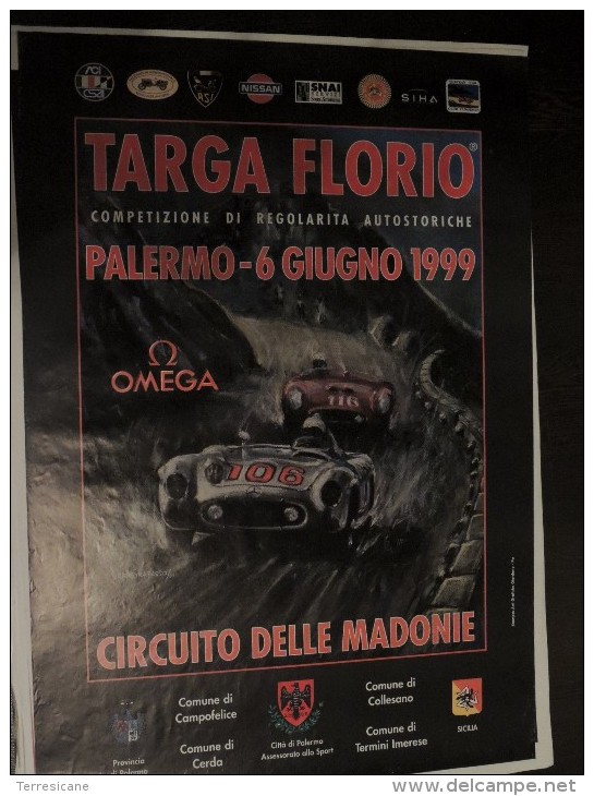 X MEMORABILIA SPORTS AUTO MANIFESTO ORIGINALE 70x100 TARGA FLORIO REGOLARITA' 1999 BY FERREIRA BASSO - Autosport - F1