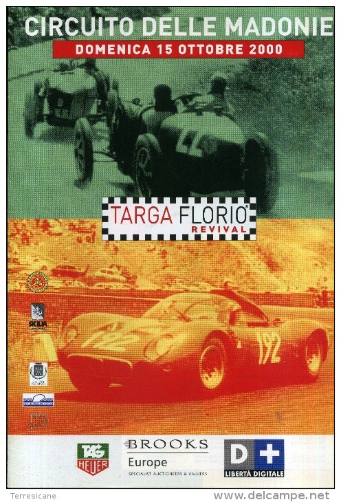 X MEMORABILIA SPORTS AUTO MANIFESTO ORIGINALE 70x100 90 TARGA FLORIO REVIVAL 2000 - Autosport - F1