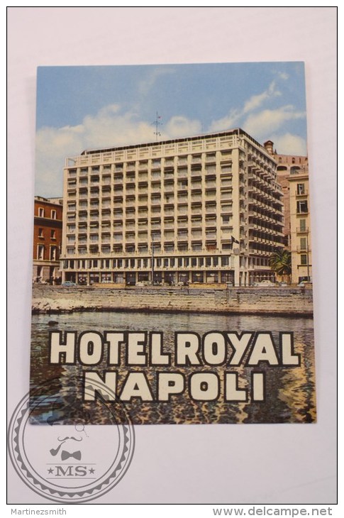 Hotel Royal Napoli, Italy - Original Vintage Luggage Label - Sticker - Adesivi Di Alberghi