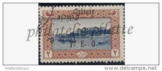 -Cilicie  72 Obl Variété Double Surcharge Dont Une Renversée - Unused Stamps