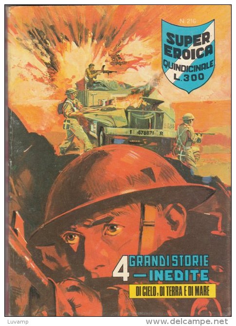 SUPER-EROICA  QUINDICINALE EDIZIONE DARDO   N.  216 ( CART 38) - Guerre 1939-45