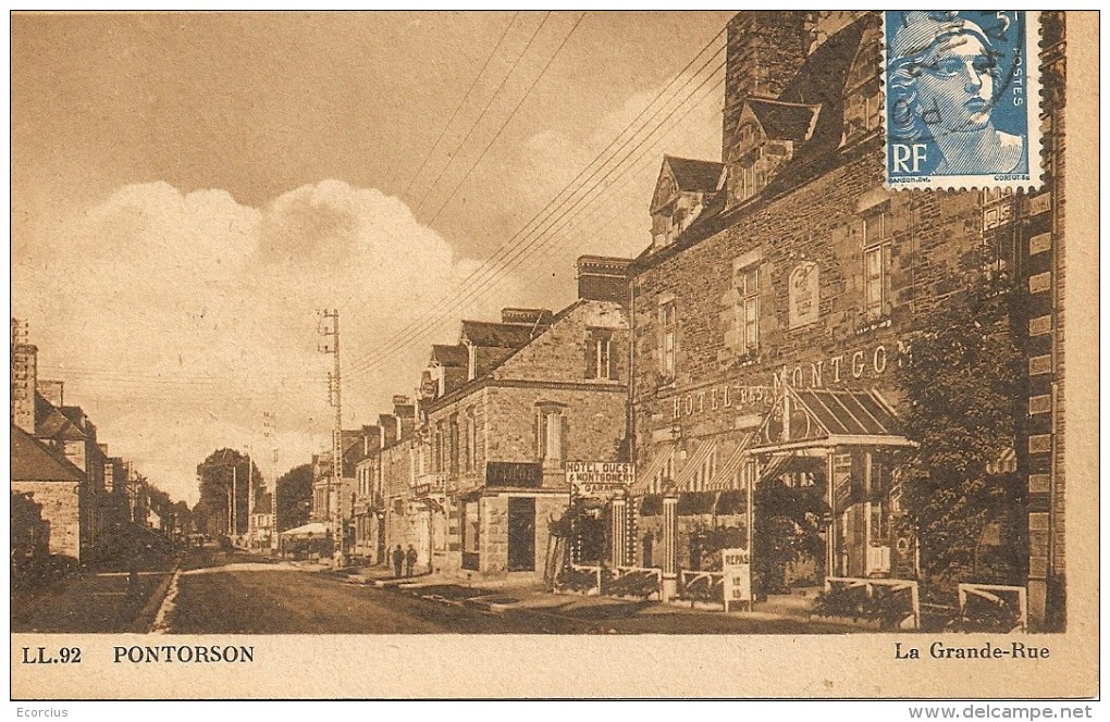 CPA - 50 - PONTORSON - LA GRANDE RUE . - Pontorson