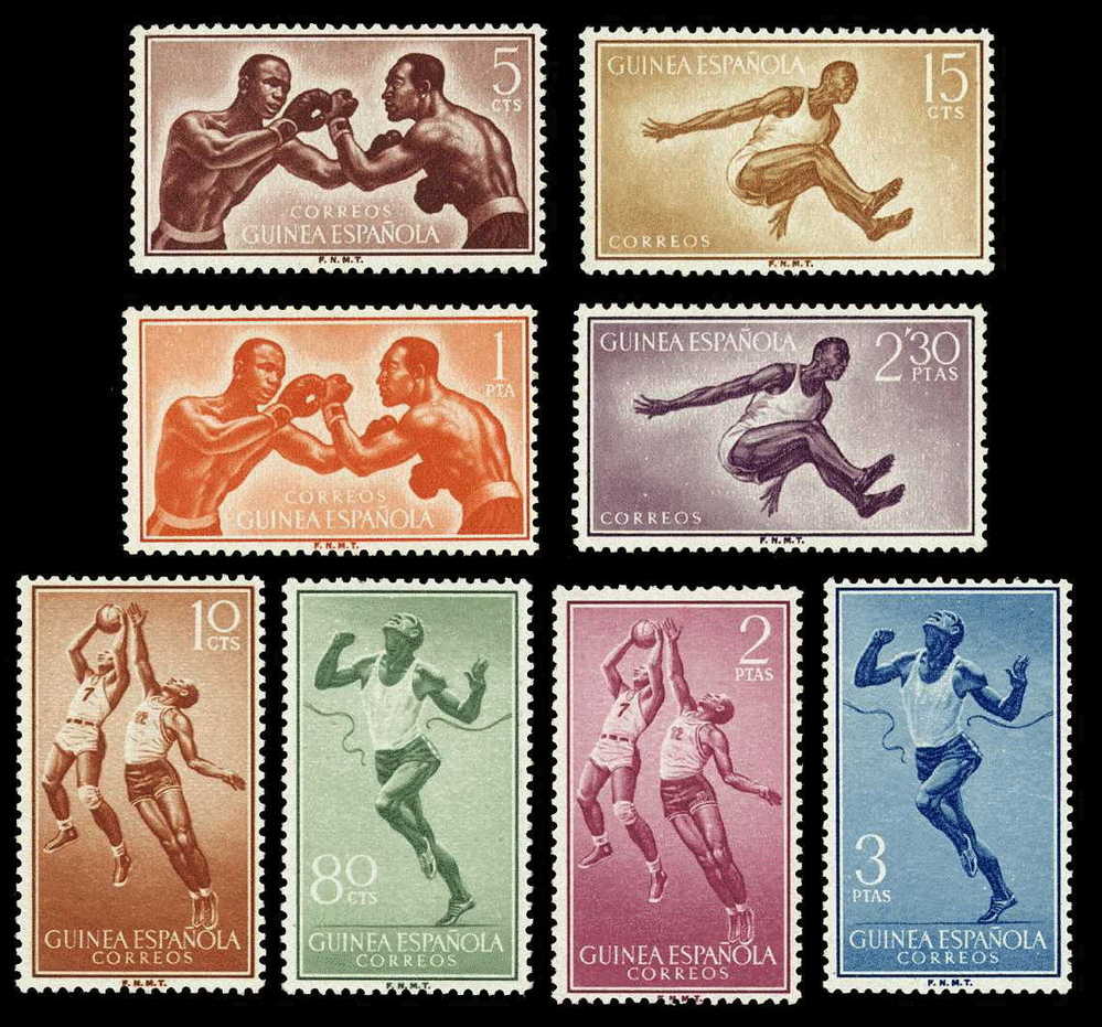 Guinea 376/83 ** Deportes 1958 - Guinée Espagnole