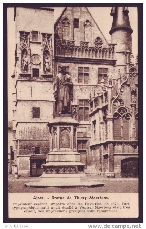 AALST - ALOST - Statue De Thiery Maertens  // - Aalst