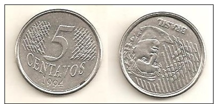 Brazil  5 Centavos 1994 - Brazil