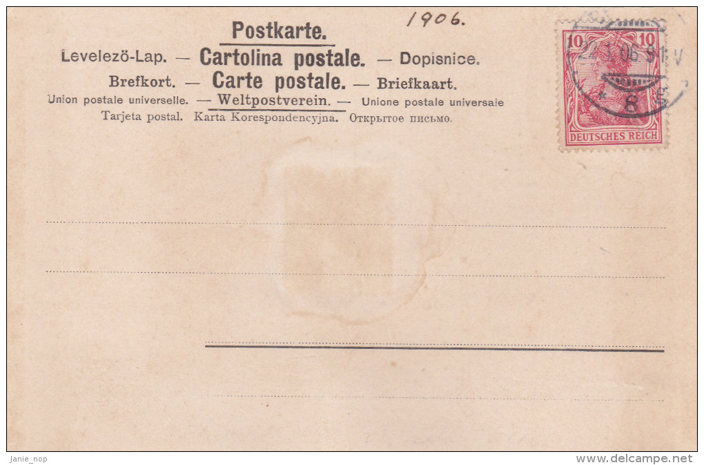Germany 1906 Gruss Aus Berlin, Used Postcard - Postales - Usados