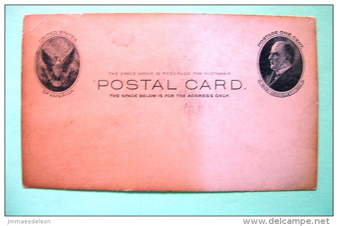 USA 1902 Stationery Stamped Postal Card - Unused - 1c - McKinley - Arms - Eagle - 1901-20