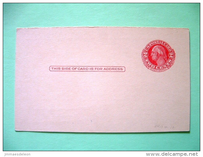 USA 1915 Stationery Stamped Postal Card - Unused - 2c - Washington - 1901-20