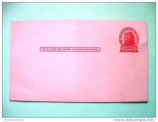 USA 1918 Stationery Stamped Postal Card - Unused - 2c - Jefferson - 1901-20