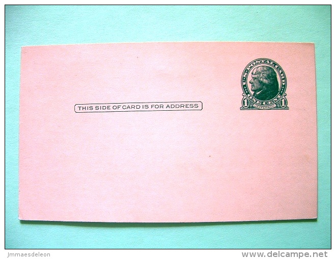 USA 1951 Stationery Stamped Postal Card - Advertisement Card By Buick Car Ready To Use But Not Sent - 1c - Jefferson - 1941-60