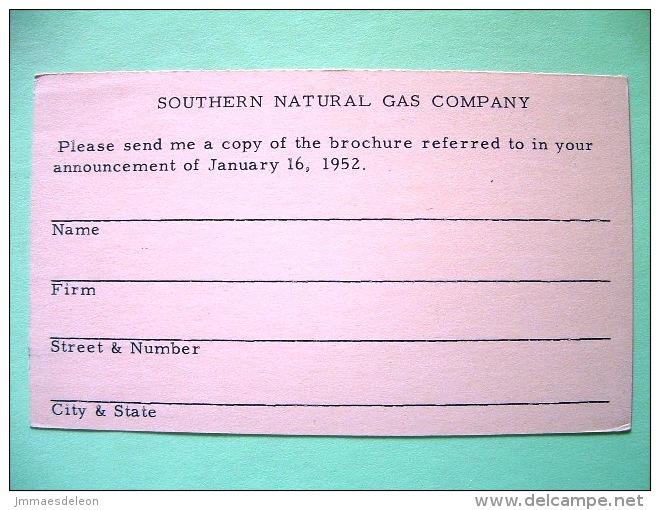 USA 1952 Stationery Stamped Postal Card - Used To New York - Gas Company - 1c Revalued 2c - Martha Washington - 1941-60