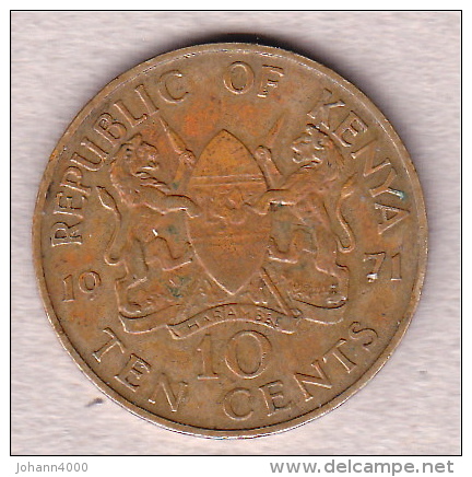 Ten Cents Kenia 1971 - Kenya