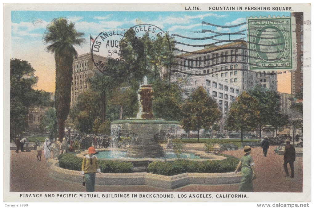 Los Angeles   Finance And Pcific Mutual Building In Background        Scan 6859 - Los Angeles