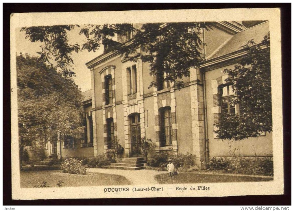 Cpa Du 41  Oucques Ecole De Filles  ..  Marchenoir  Blois  EE8 - Marchenoir