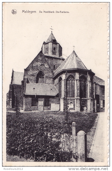 MALDEGEM : De Hoofdkerk Ste-Barbara - Maldegem