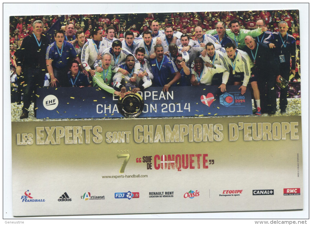 Belle CPM - Equipe De France De Handball "Les Experts Sont Champions D'Europe 2014" - Handball