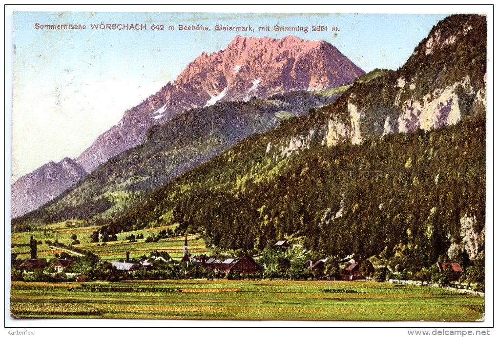 Wörschach Mit Grimming, Liezen, 1912, Styria, - Liezen