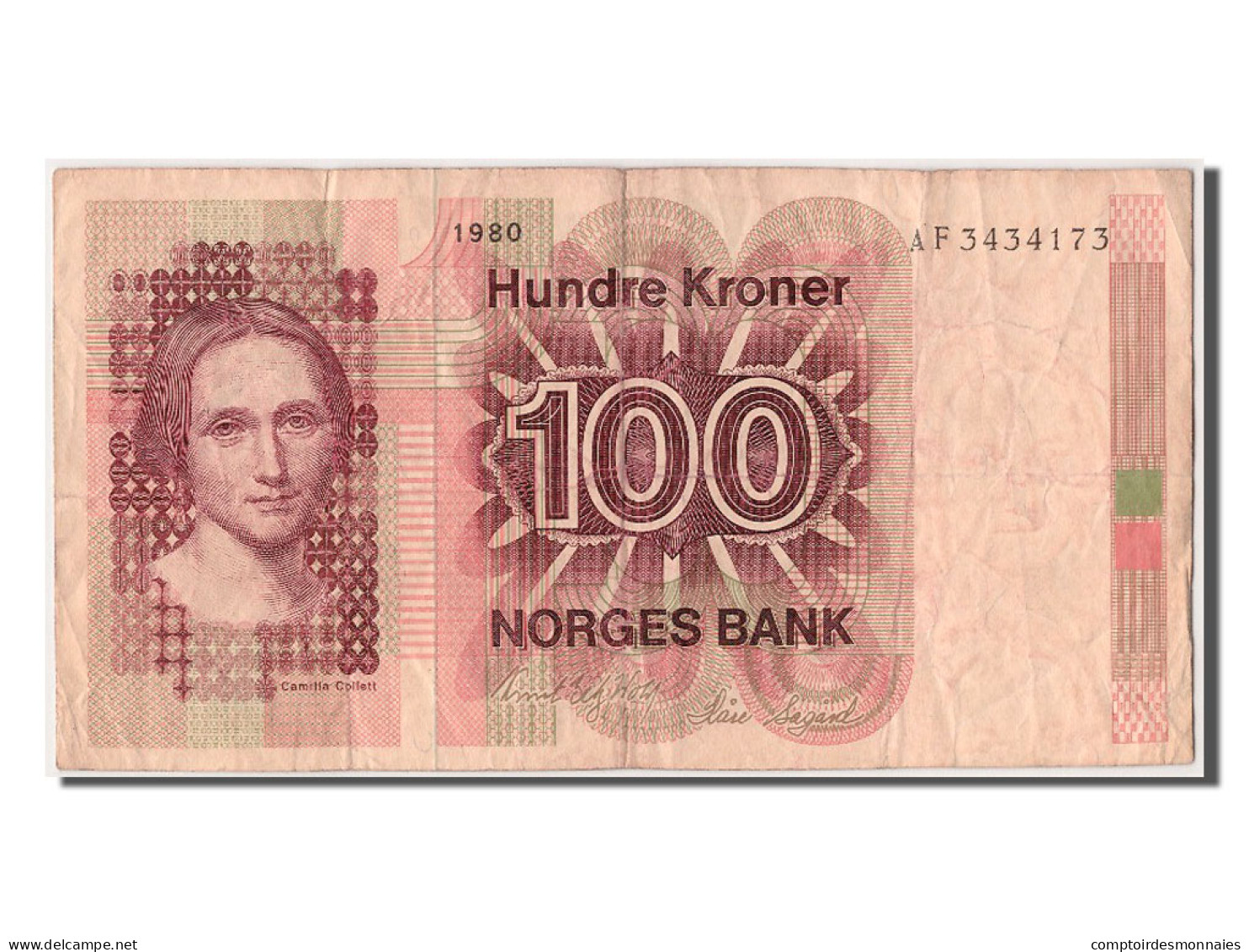 Billet, Norvège, 100 Kroner, 1980, TTB - Norway