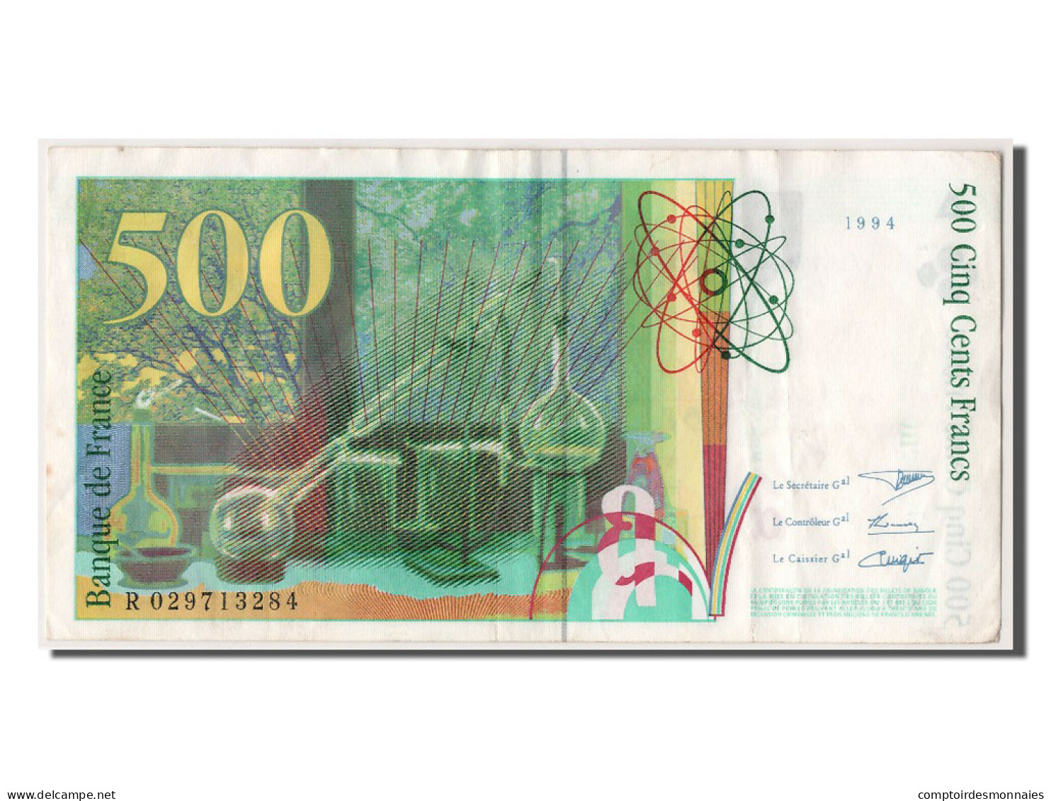 Billet, France, 500 Francs, 500 F 1994-2000 ''Pierre Et Marie Curie'', 1994 - 500 F 1994-2000 ''Pierre En Marie Curie''