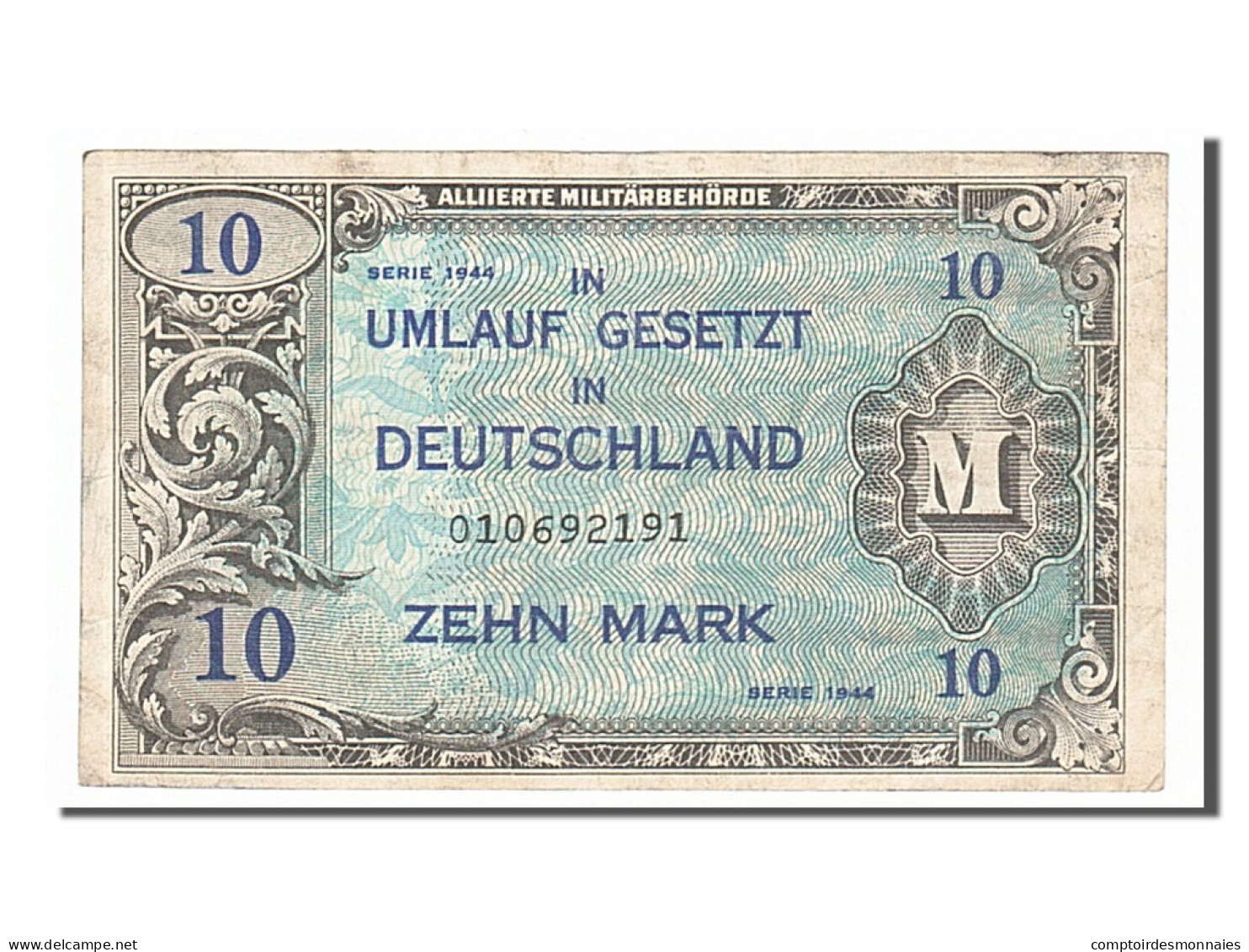 Billet, Allemagne, 10 Mark, 1944, TTB - Other & Unclassified