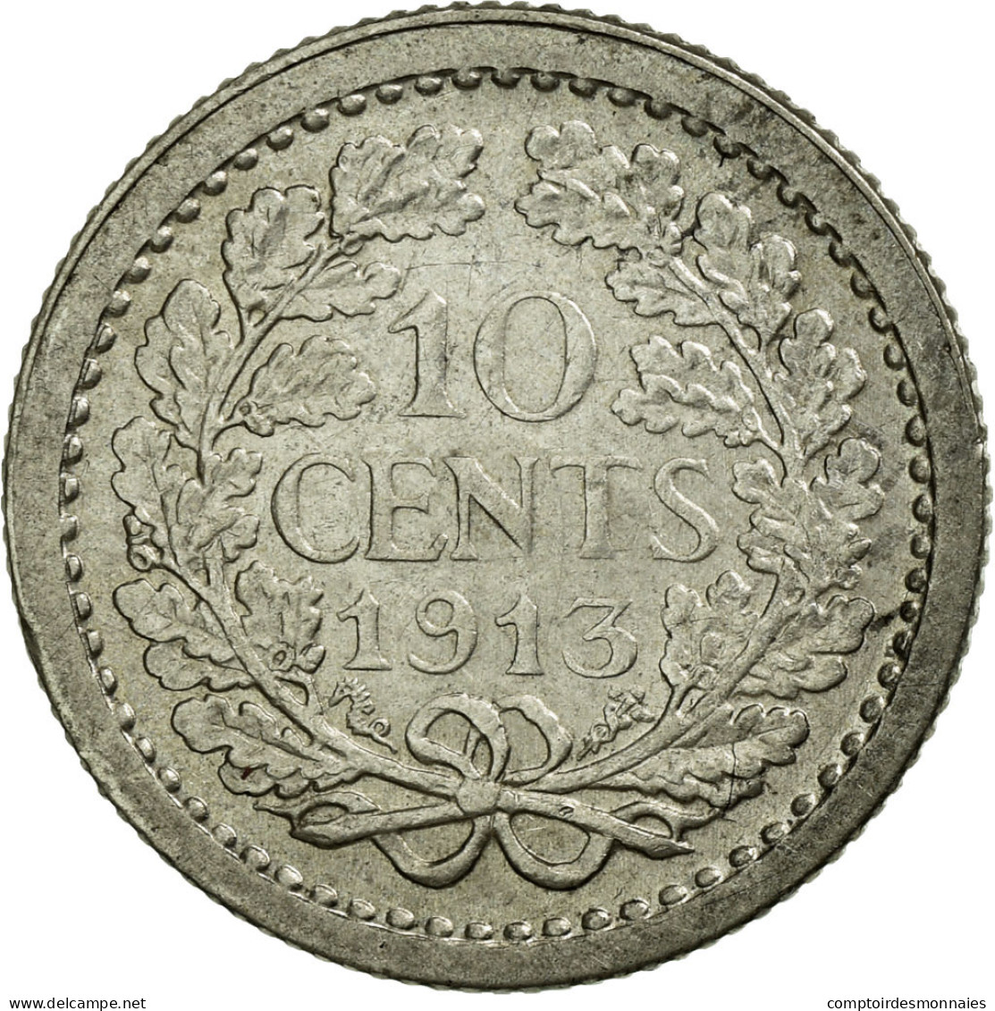 Monnaie, Pays-Bas, Wilhelmina I, 10 Cents, 1913, SUP, Argent, KM:145 - 10 Cent