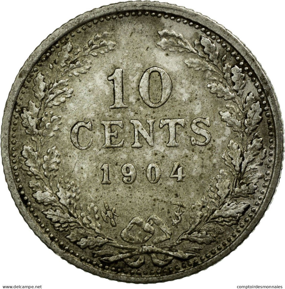 Monnaie, Pays-Bas, Wilhelmina I, 10 Cents, 1904, SUP, Argent, KM:136 - 10 Centavos
