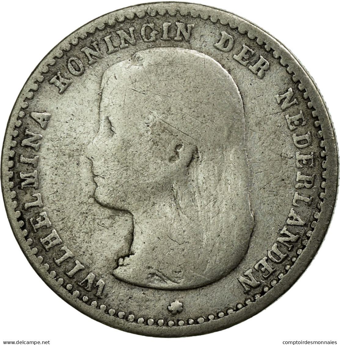 Monnaie, Pays-Bas, Wilhelmina I, 10 Cents, 1892, TB, Argent, KM:116 - 10 Cent